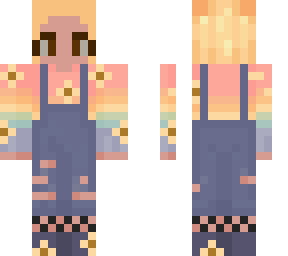 sunset shirt overalls