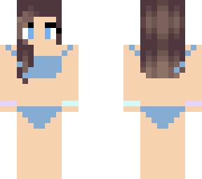swim suit (hair not mine)