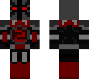 tmk: chaos knight official minecraft skin! season 1-3 villain