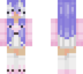 //pink-purple girl pigtails//