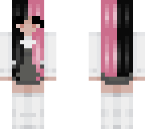 black and pink dress with stockings