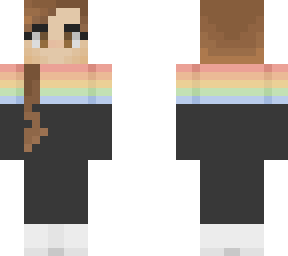 black and rainbow