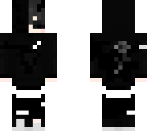 black/white demon but emo and mask