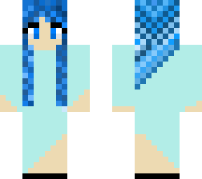 blue girl simple