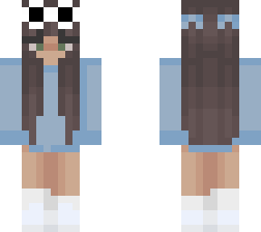 blue glasses girl