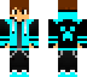 blue hoddie boy