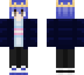 blue trans pride boy