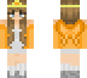 brunette orange fairy