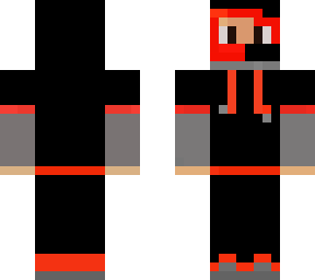 cool red with boy with mask