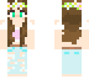 cute flower crown skin