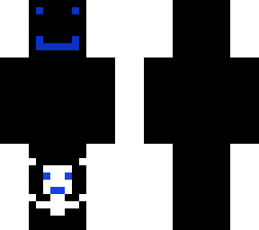dark man with blue face