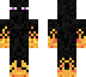 enderman on fire