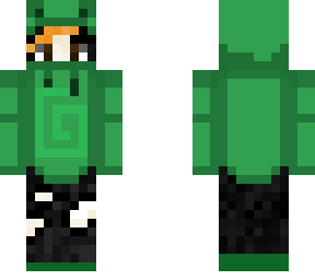 frog hoodie / ripped jeans