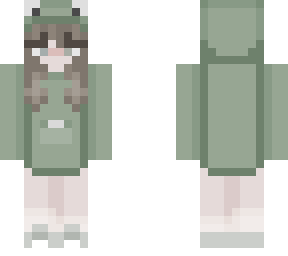 girl in frog hoodie