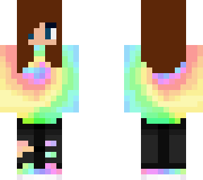 girl in rainbow hoodie