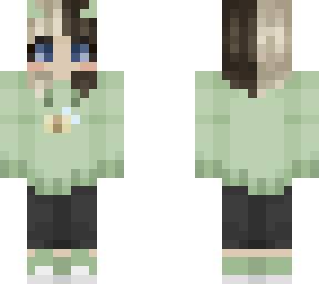 green casual outfit