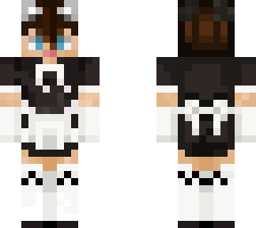 grey cat maid boy