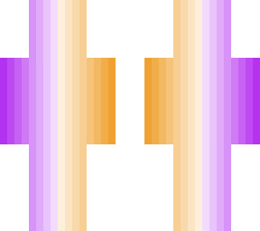 orange purple man