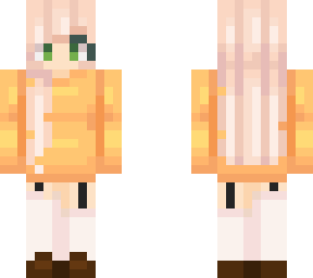 orange sweatshirt girl