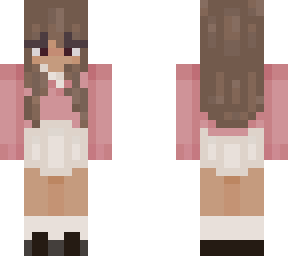 pink girl with skirt