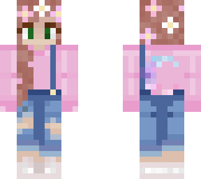 pink spring girl