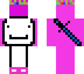 purple dream with bbh sword technos crown and tubbos shoes
