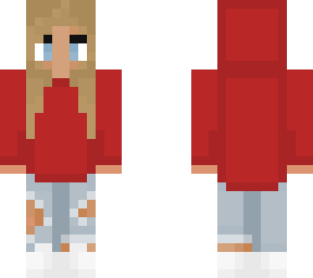 red hoodie