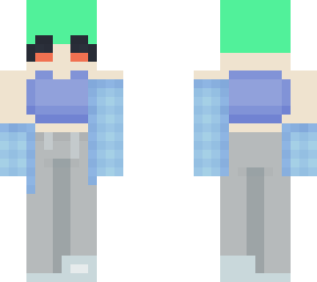 short green hair girl