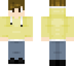 yellow hoodie sleeves