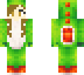 yoshi onesie girl (onesie by  snappeaowlcat.)