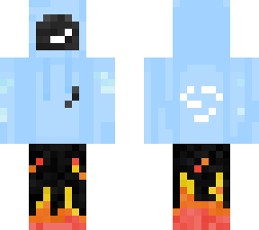 astronaut in a hoodie that has its pants on fire, yeh