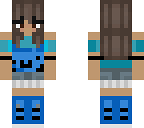 blue cat girl