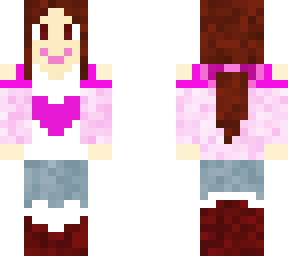brunette with pink hoodie and ponytail
