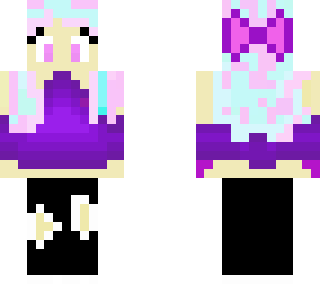cute fashion cotton candy hair girl