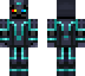 fire and ice enderman in gabriels armor