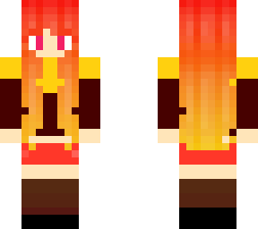flaming girl