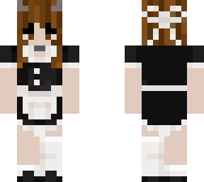 girl in maid dress