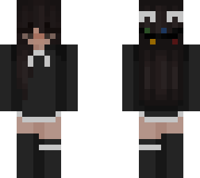 girl with fancy socks?