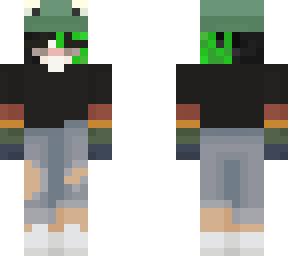 girl with frog hat