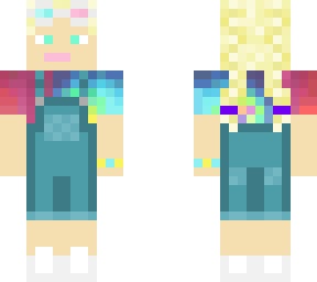 girl with overalls