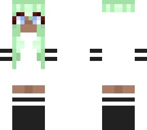 mint hooded girl