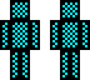 neon blue character