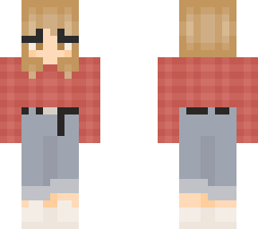 niki checkered red sweater