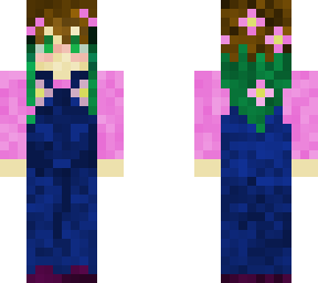 overalls and flowers
