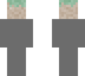 pastel grass block head
