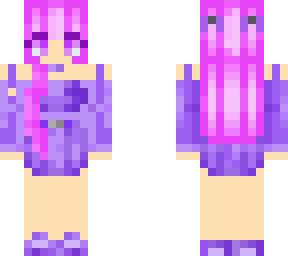 pink and purple kawaii girl