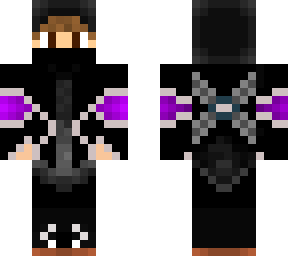 purple and black ninja boy