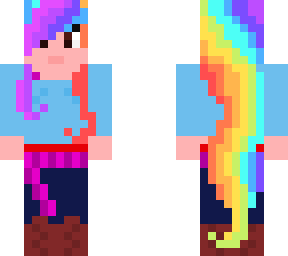 rainbow hair