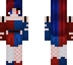 red and blue