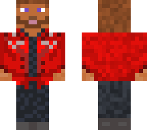 red jacket man